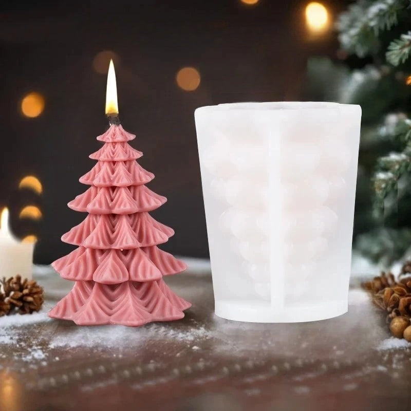 3D Candle Mold | Silicone Candle Molds for Elk, Pine Tree, Snowflake Designs 11