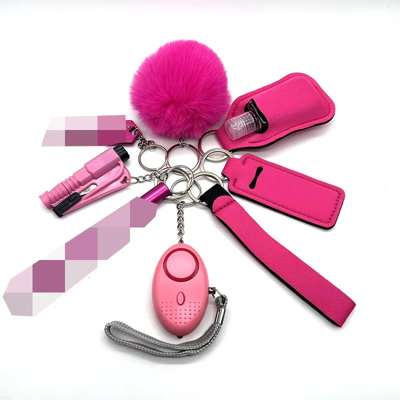 9-Piece Self Defense Keychain Set | Alarm, Window Breaker & Flashlight 2