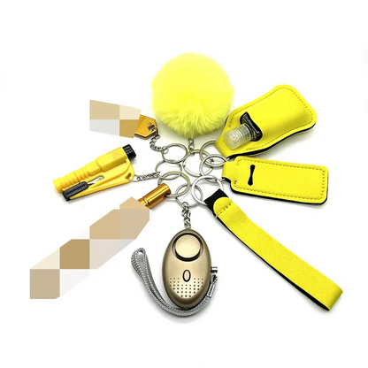 9-Piece Self Defense Keychain Set | Alarm, Window Breaker & Flashlight 5