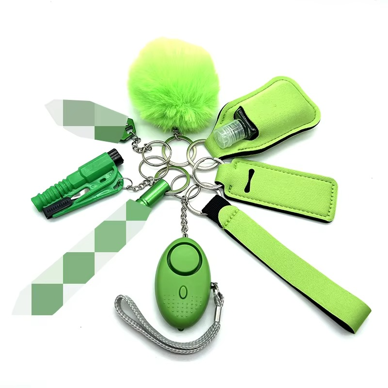 9-Piece Self Defense Keychain Set | Alarm, Window Breaker & Flashlight 6