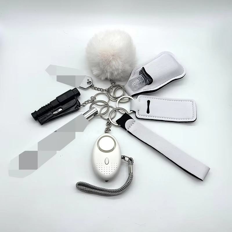 9-Piece Self Defense Keychain Set | Alarm, Window Breaker & Flashlight 7