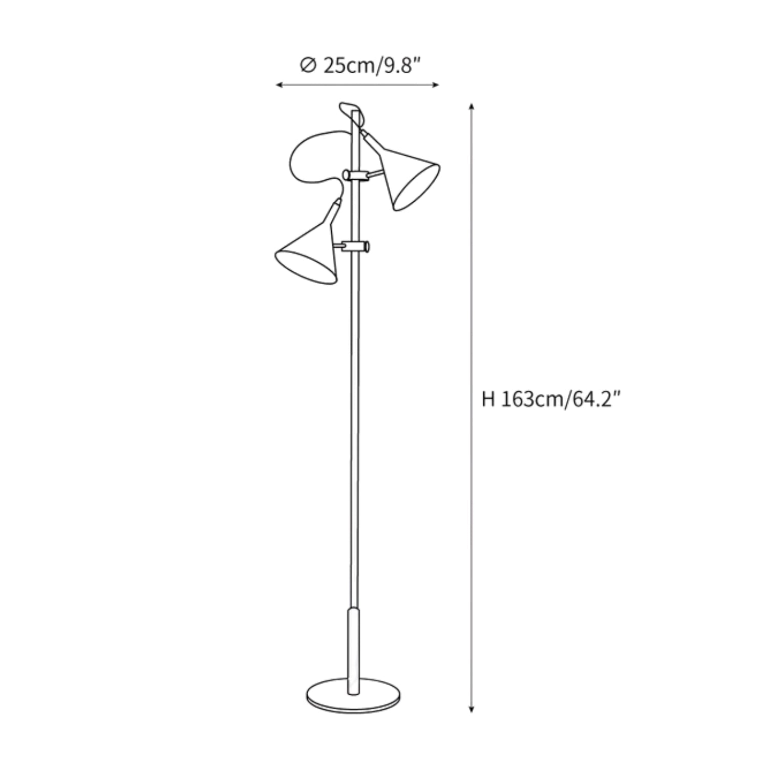 Adjustable Metal Floor Lamp | Elegant Design with Warm Light 2