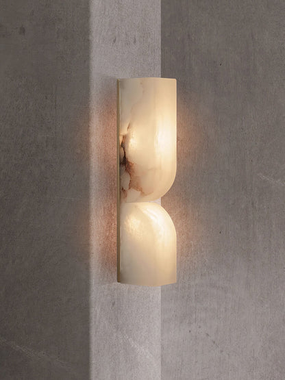 Alabaster Wall Sconce | Elegant LED Lighting with Intricate Design 7