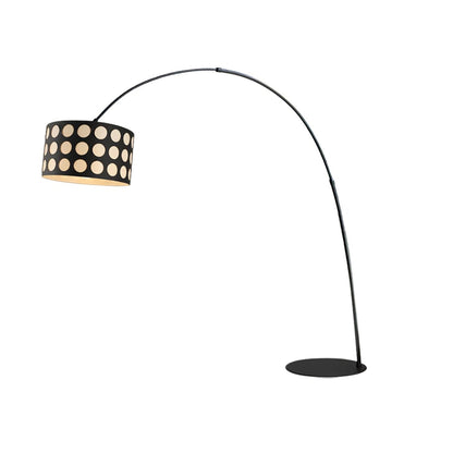 Arc Floor Lamp | Elegant Metal Design with Playful Fabric Shade 1