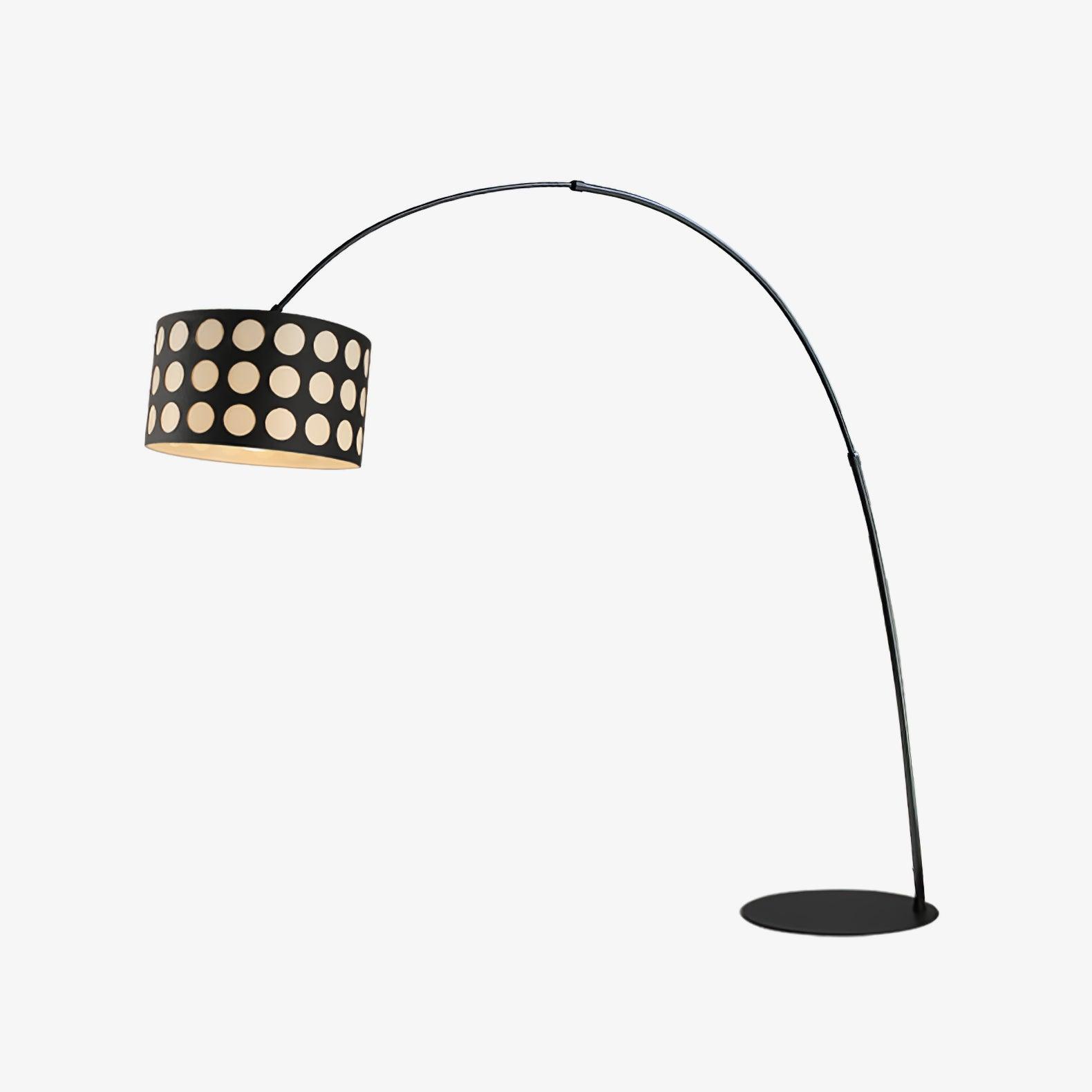 Arc Floor Lamp | Elegant Metal Design with Playful Fabric Shade 2