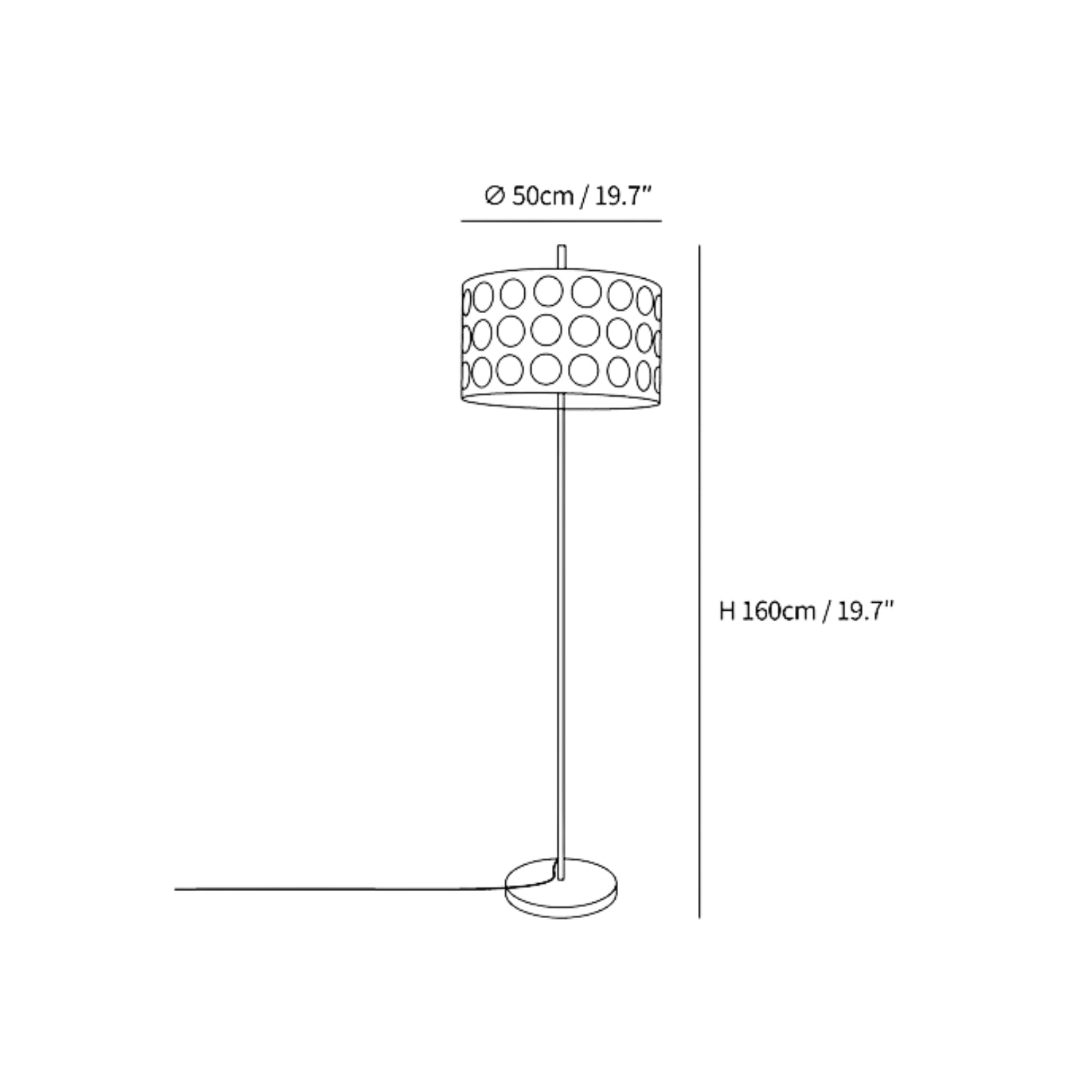 Arc Floor Lamp | Elegant Metal Design with Playful Fabric Shade 3
