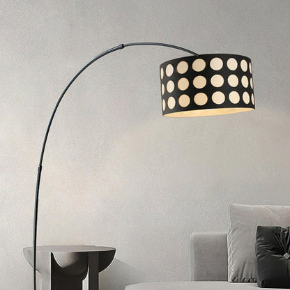 Arc Floor Lamp | Elegant Metal Design with Playful Fabric Shade 6