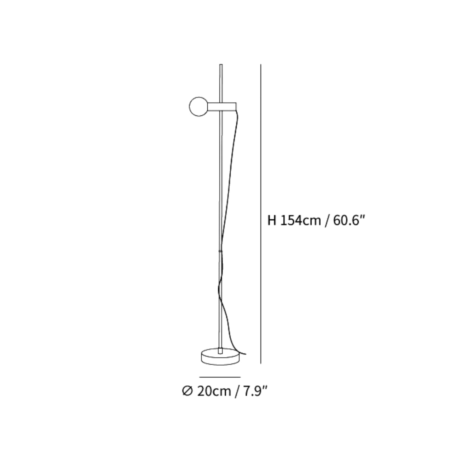 Arc Floor Lamp | Unique Marble Base and Elegant Curved Steel Design 2