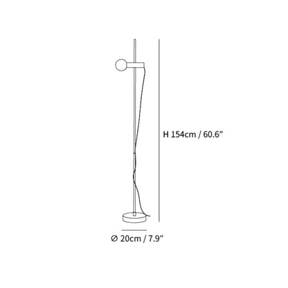 Arc Floor Lamp | Unique Marble Base and Elegant Curved Steel Design 2