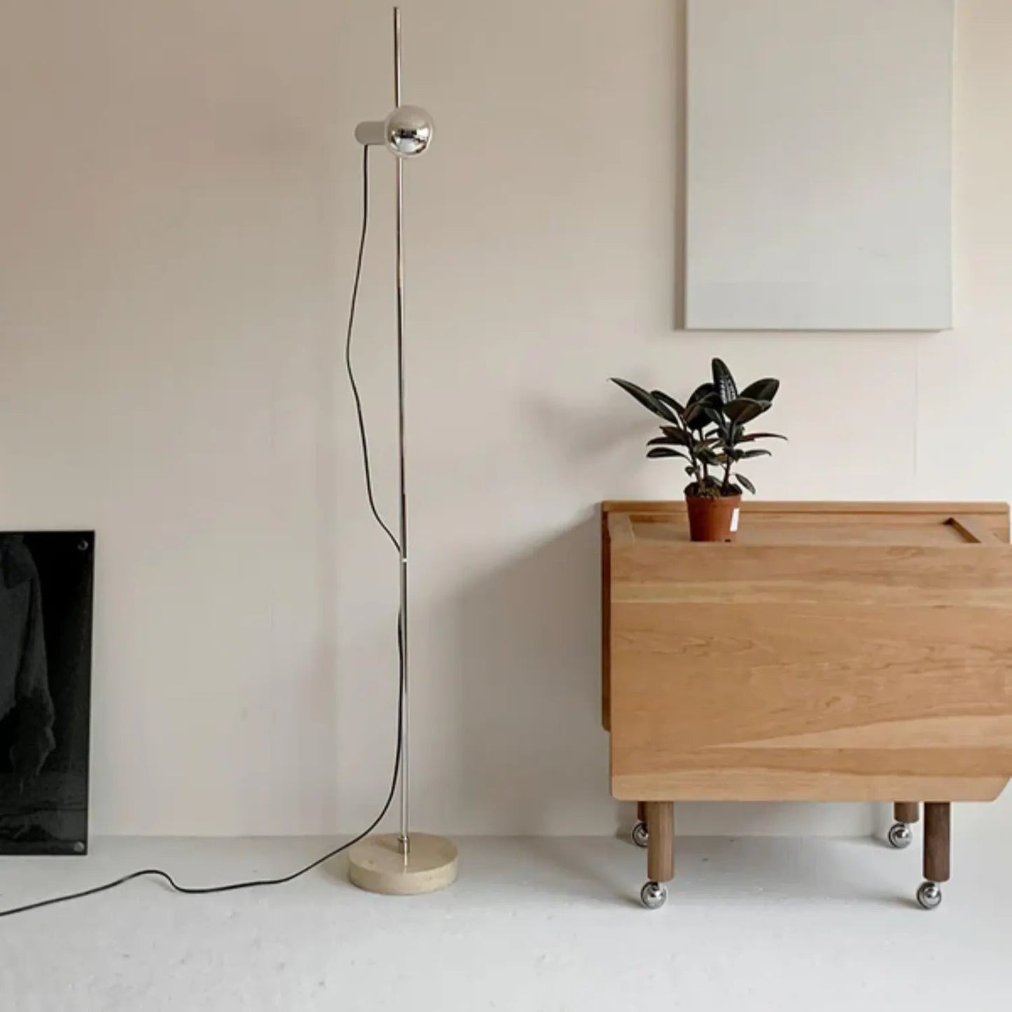Arc Floor Lamp | Unique Marble Base and Elegant Curved Steel Design 4