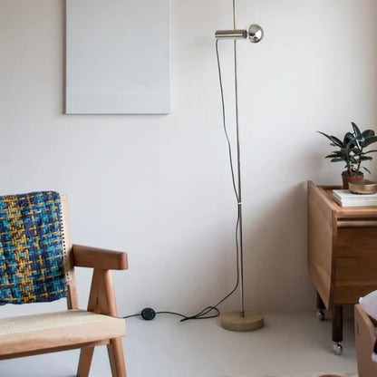 Arc Floor Lamp | Unique Marble Base and Elegant Curved Steel Design 5