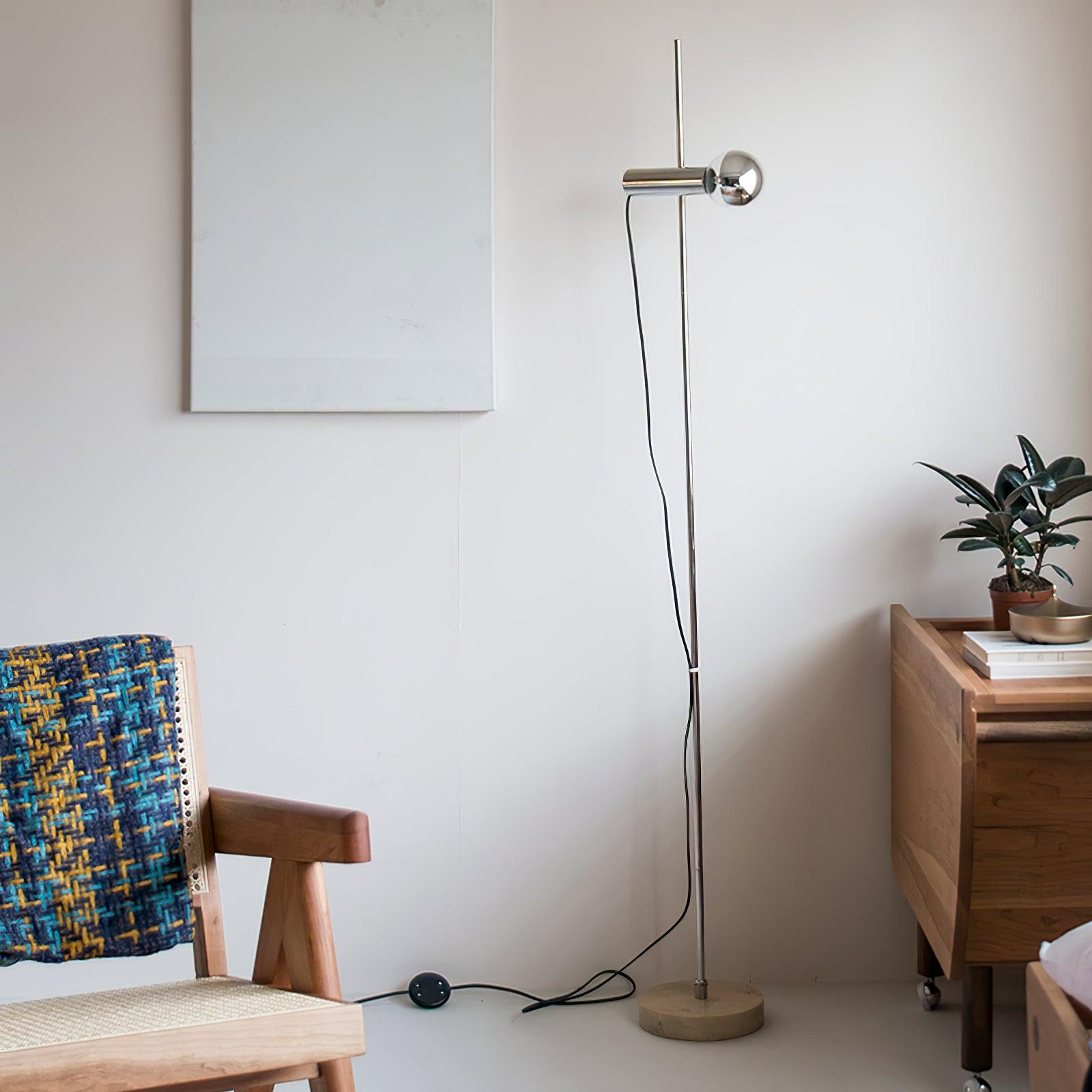 Arc Floor Lamp | Unique Marble Base and Elegant Curved Steel Design 6