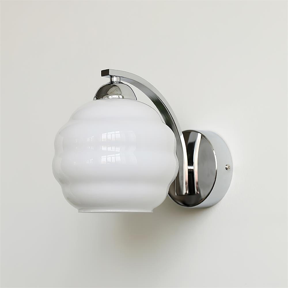 Art Deco Wall Sconce | Elegant Vintage Design with Warm Glass Shades 12