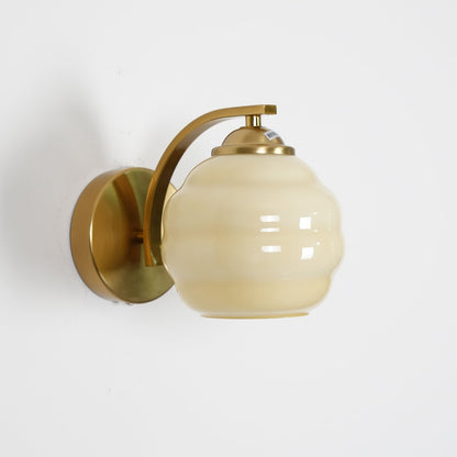 Art Deco Wall Sconce | Elegant Vintage Design with Warm Glass Shades 10
