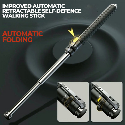 Automatic Self-Defense Walking Stick | Lightweight, One-Click Pop-Up for Hiking Safety 5