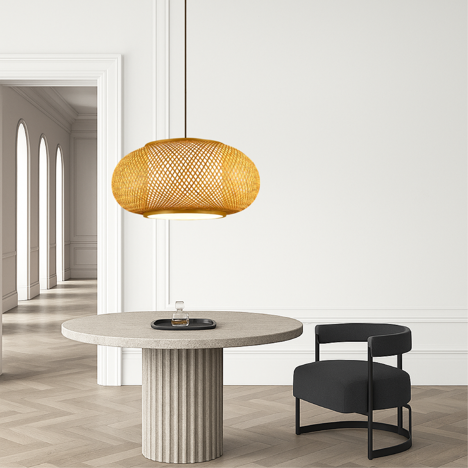 Bamboo Pendant Lamp | Handmade Design for Cozy Atmosphere 7