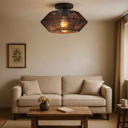 Bamboo Woven Ceiling Light | Handcrafted Design for Modern Interiors 1