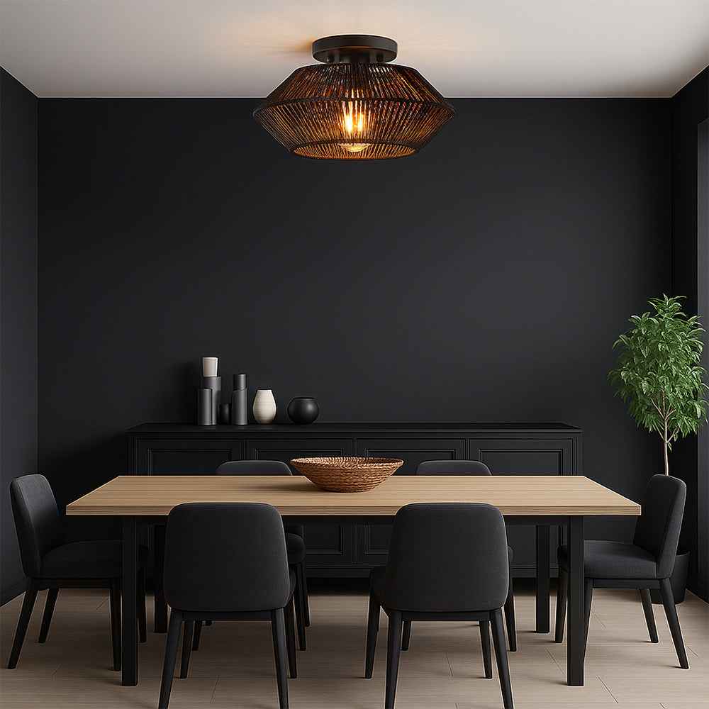 Bamboo Woven Ceiling Light | Handcrafted Design for Modern Interiors 4