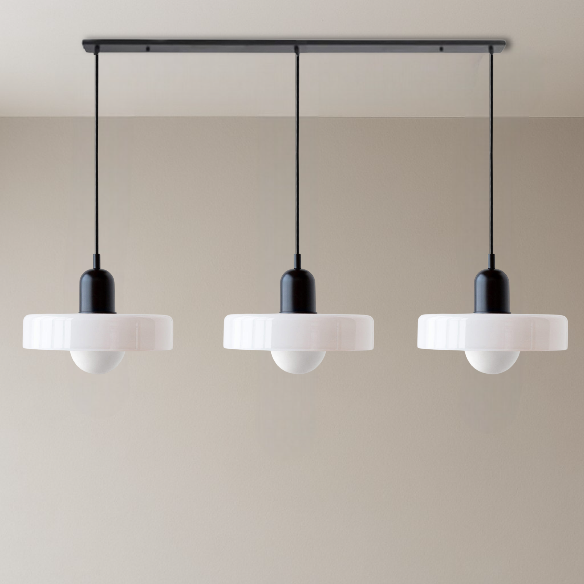 Bauhaus Pendant Lamp | 3-Head Colored Glass Design for Modern Pendant Lighting 0