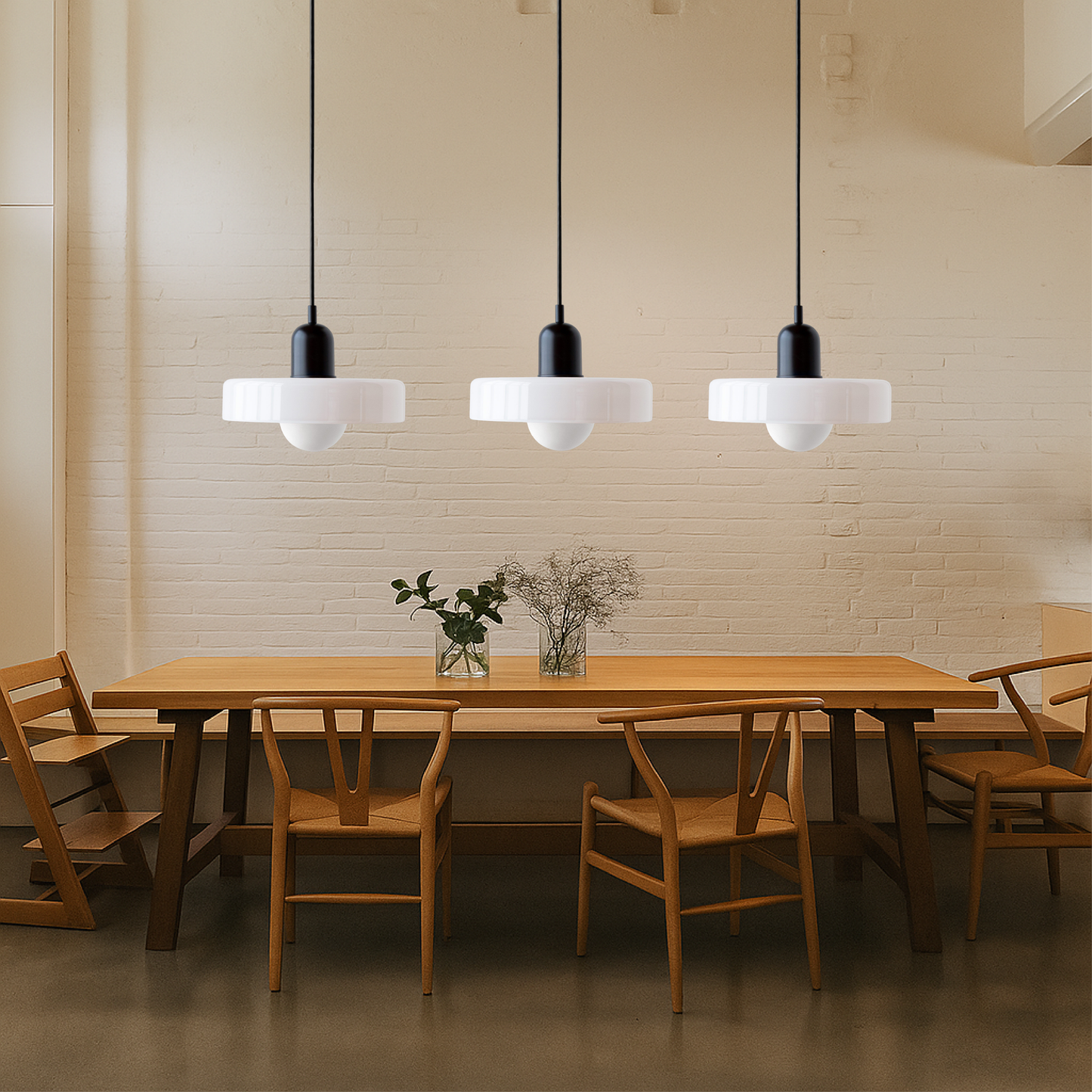Bauhaus Pendant Lamp | 3-Head Colored Glass Design for Modern Pendant Lighting 1