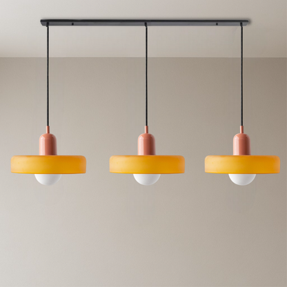 Bauhaus Pendant Lamp | 3-Head Colored Glass Design for Modern Pendant Lighting 10