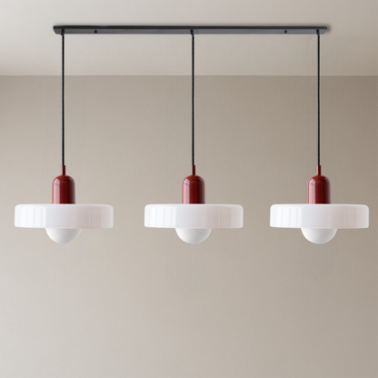 Bauhaus Pendant Lamp | 3-Head Colored Glass Design for Modern Pendant Lighting 11