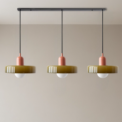 Bauhaus Pendant Lamp | 3-Head Colored Glass Design for Modern Pendant Lighting 12