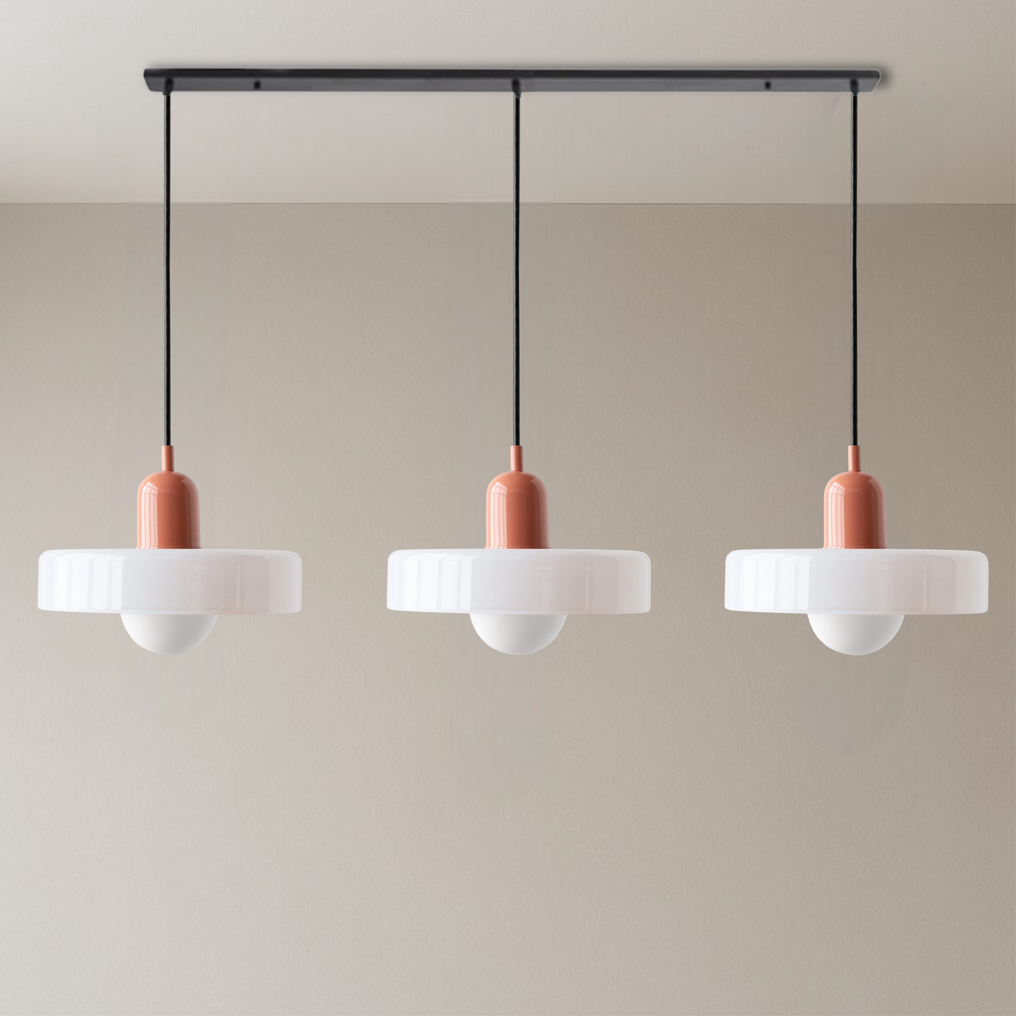 Bauhaus Pendant Lamp | 3-Head Colored Glass Design for Modern Pendant Lighting 17