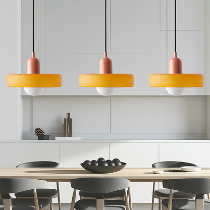 Bauhaus Pendant Lamp | 3-Head Colored Glass Design for Modern Pendant Lighting 4