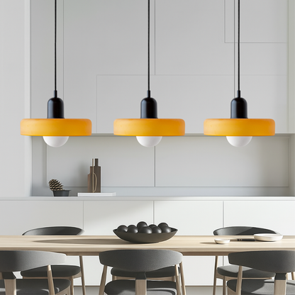 Bauhaus Pendant Lamp | 3-Head Colored Glass Design for Modern Pendant Lighting 5