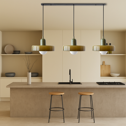 Bauhaus Pendant Lamp | 3-Head Colored Glass Design for Modern Pendant Lighting 6