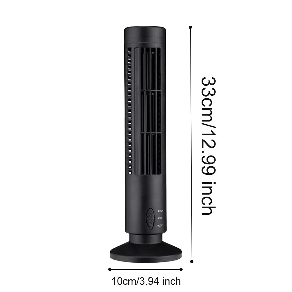 Bladeless Desktop Fan | Compact USB Desk Fan with Two Speed Settings 0