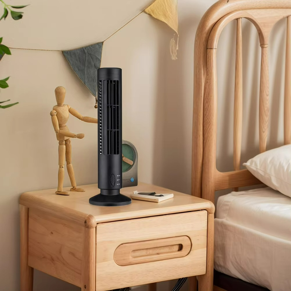 Bladeless Desktop Fan | Compact USB Desk Fan with Two Speed Settings 1