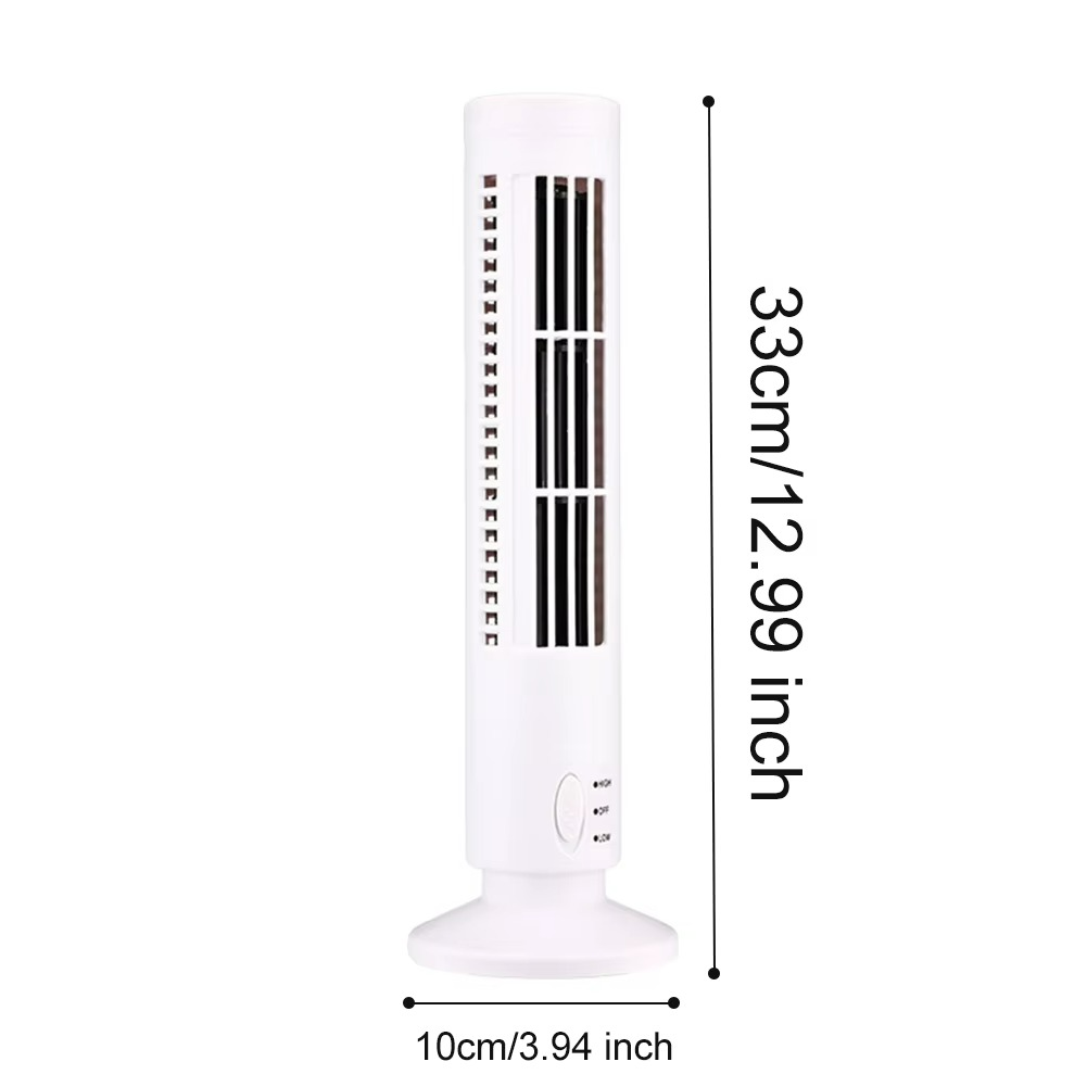 Bladeless Desktop Fan | Compact USB Desk Fan with Two Speed Settings 2