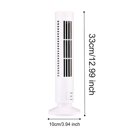 Bladeless Desktop Fan | Compact USB Desk Fan with Two Speed Settings 2