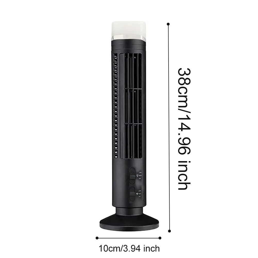 Bladeless Desktop Fan | Compact USB Desk Fan with Two Speed Settings 3