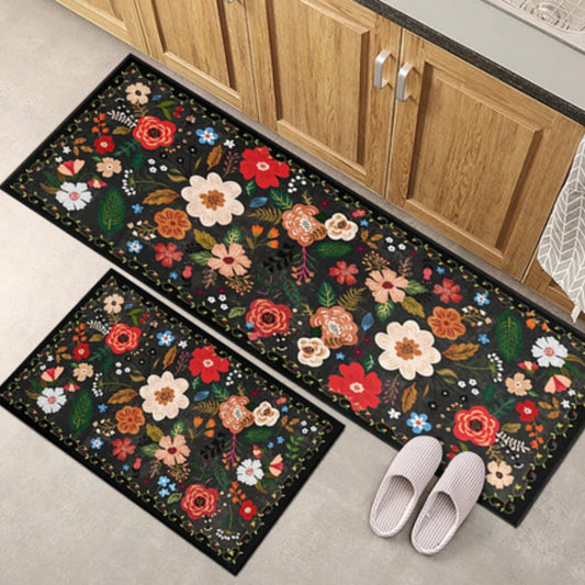 Bohemian Floral Kitchen Mats Set | Anti-Fatigue, Washable, Non-Slip 1