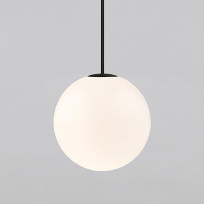 Brass Pendant Lamp | Mouth-Blown Opal Glass Shade for Modern Elegance 18