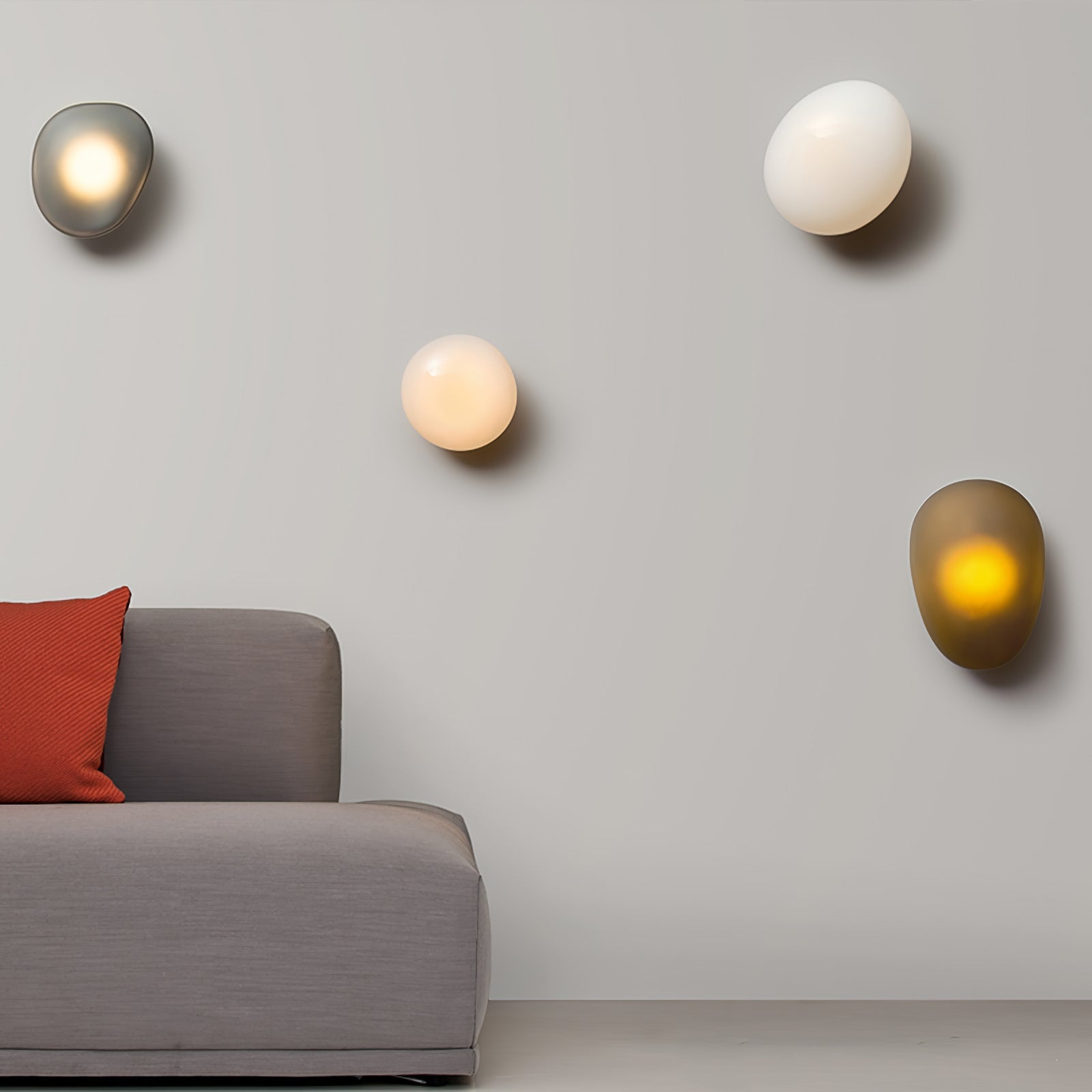 Bubble Glass Wall Sconce | Sculptural Design with Integrated LED Lighting 4