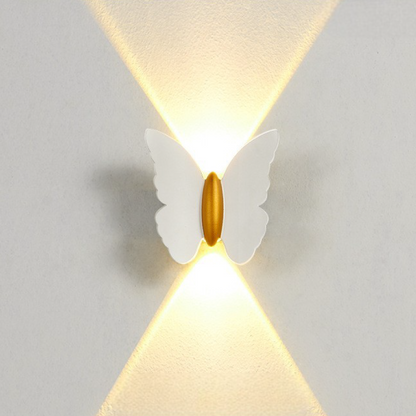 Butterfly Outdoor Wall Lamp | Minimalist Design with Warm LED Lighting 4