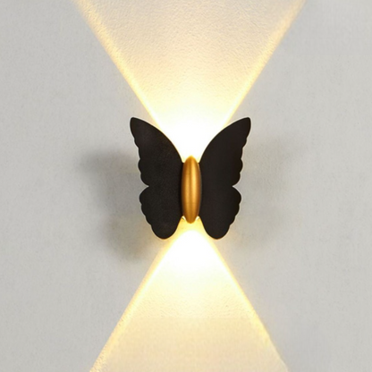 Butterfly Outdoor Wall Lamp | Minimalist Design with Warm LED Lighting 5