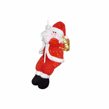 Cartoon Santa Claus Pendant Decoration | Playful Climbing Design 0