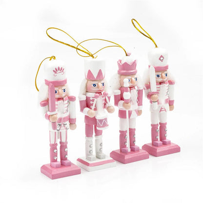 Cartoon Style Nutcracker | Playful Pink Decorative Figure 2