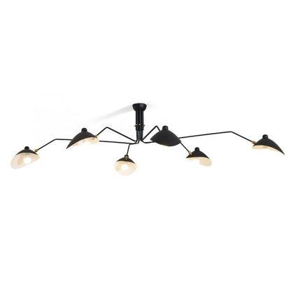 Three Arm Ceiling Lamp | Dynamic Sculptural Design for LED and Edison Bulbs 12