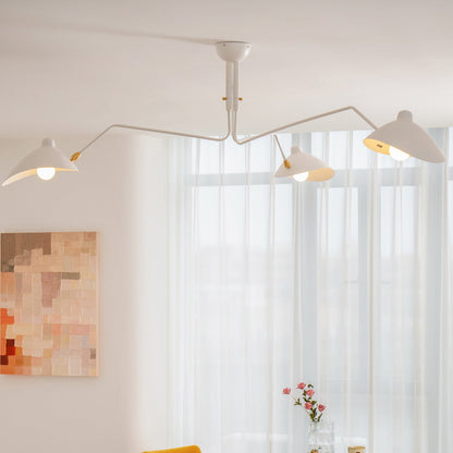 Three Arm Ceiling Lamp | Dynamic Sculptural Design for LED and Edison Bulbs 3