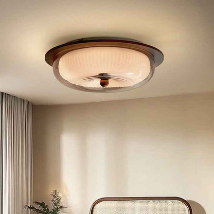 Ceiling Lamp | Minimalist Glass and Wood Design for Modern Spaces 1