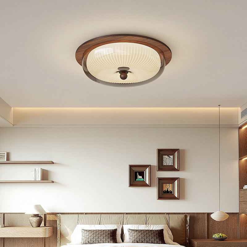 Ceiling Lamp | Minimalist Glass and Wood Design for Modern Spaces 2