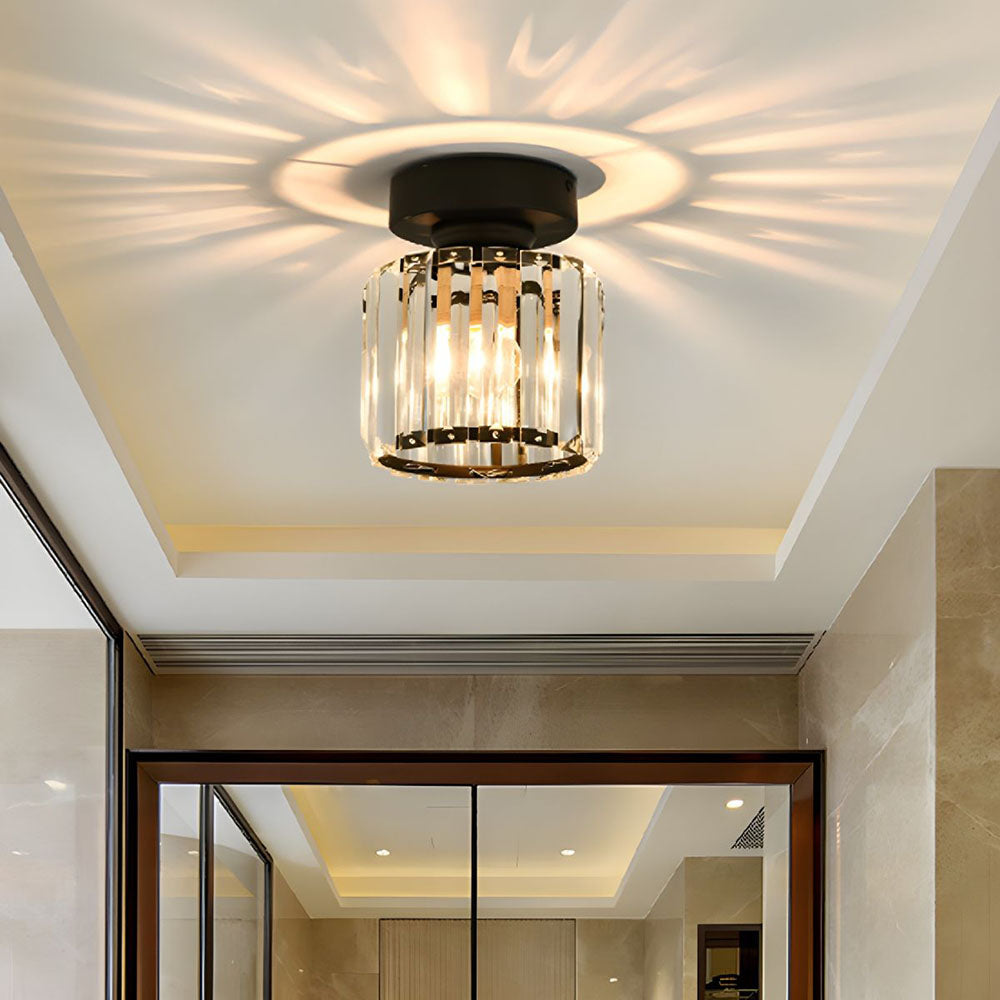 Ceiling Light Fixture | Elegant Crystal Flush Mount Design 0