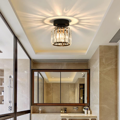 Ceiling Light Fixture | Elegant Crystal Flush Mount Design 1