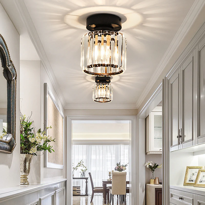 Ceiling Light Fixture | Elegant Crystal Flush Mount Design 5